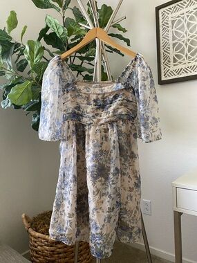 Abercrombie & Fitch | Emerson Angel Sleeve Floral Mini Dress